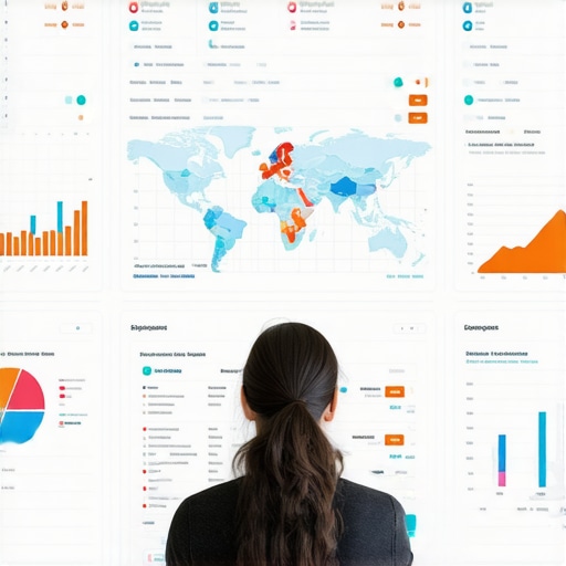 Person reviewing local SEO and map ranking data on a computer screen