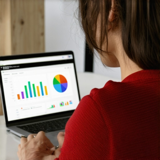 Business owner working on Google My Business profile on a laptop.
