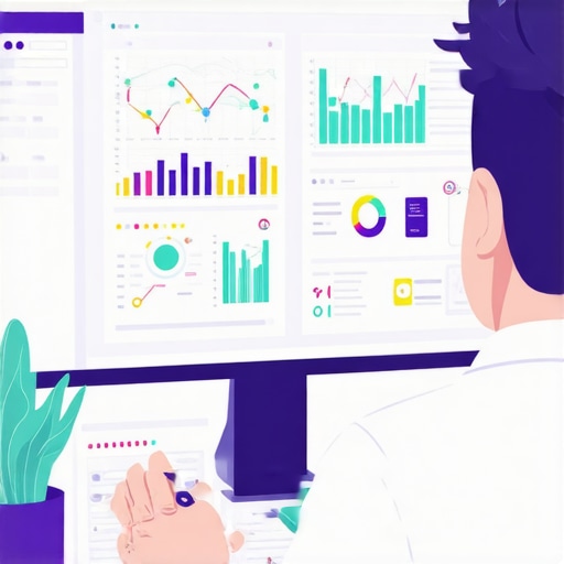 Business owner analyzing local search rankings and signals on a computer