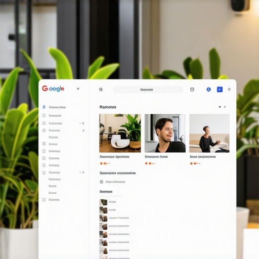 Optimizing Your Google My Business Profile Business owner uploading photos and editing details on Google My Business page.