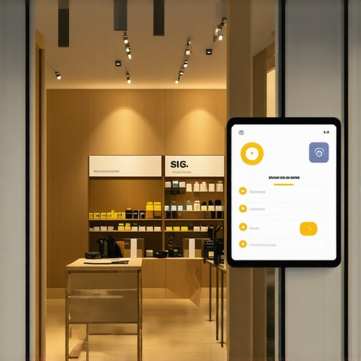 Storefront with AR and Bluetooth devices showing cutting-edge local SEO tactics