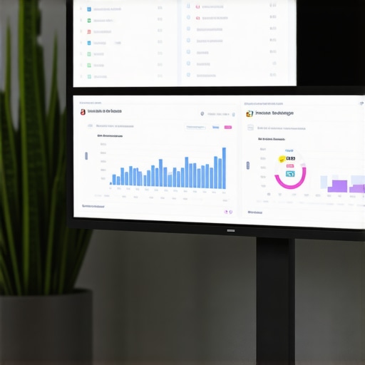 A person analyzing SEO analytics on a digital dashboard.