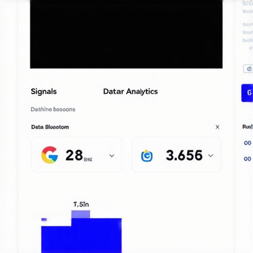A high-tech dashboard displaying foot traffic, transaction verification, and online engagement metrics for local SEO
