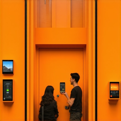 A retail shop utilizing digital sensors and customer devices for local SEO signals.